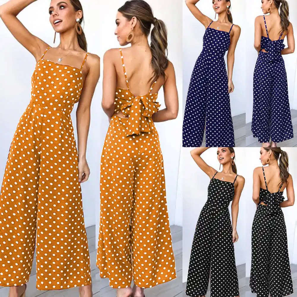polka dot jumpsuit