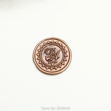 Пользовательские деревенские инициалы с венком воск печать, индивидуальная восковая печать комплект печатей, персонализированные свадебные приглашения печати, свадебный подарок