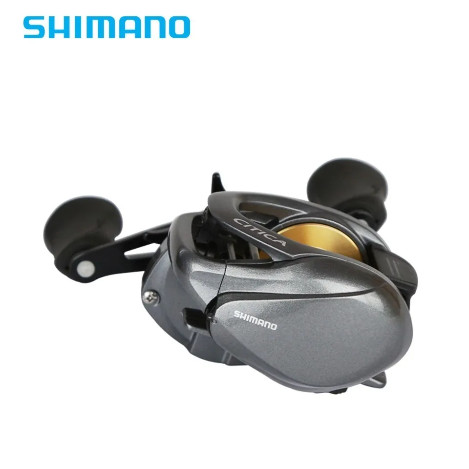أحدث Shimano الأصلي Citica 200HG 201HG الحق مقبض اليسار مقبض الصب بكرة الانظار الصيد بكرة الطعم الصب