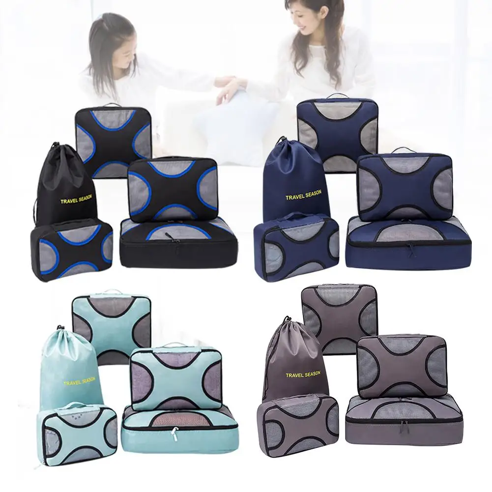 

Travel Storage Bag Set Of Five Waterproof Folding Multi-function Thickening And Increase Baggage Sorting Package