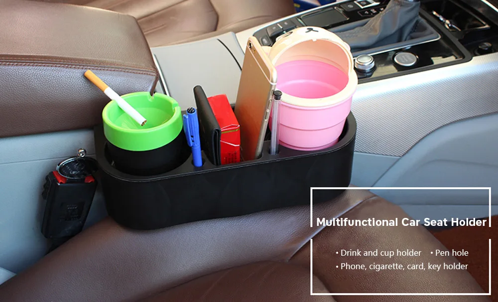 Car Cup Holder Interior Organizer Portable Multifunction Auto Vehicle Seat Cell Phone Drink Box Styling Stand |