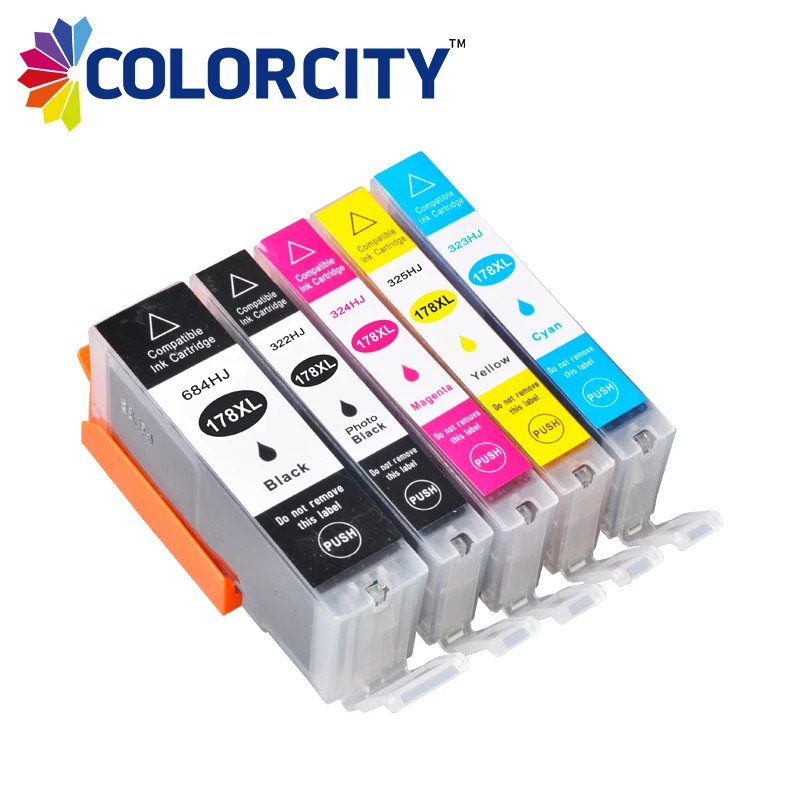 Чернильный картридж COLORCITY совместимый 178XL 178 XL для HP Deskjet 3070A 3520 6510 B010B B109a B109n B110a B210b
