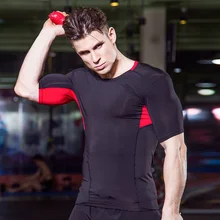 Ограниченная по времени распродажа плотная Рашгард фитнес-Тренажерный зал рубашка Спортивная одежда футбол спорт Джерси белая компрессионная футболка Demix