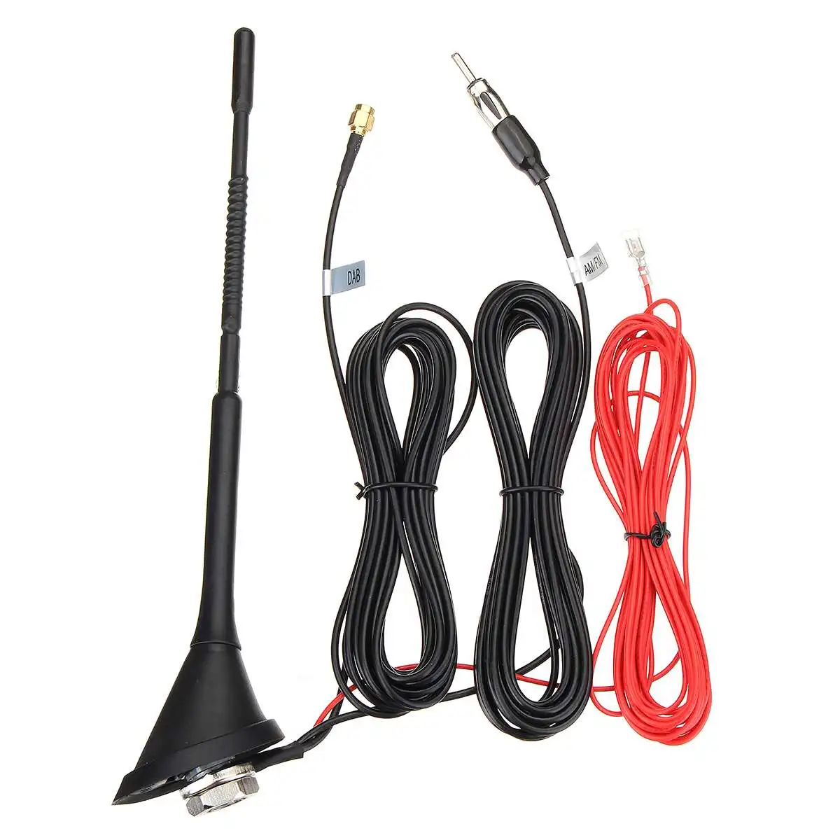 Автомобильная антенна 3 в 1 DAB + FM/AM с усилителем крепление на крышу разъем SMA Male 5