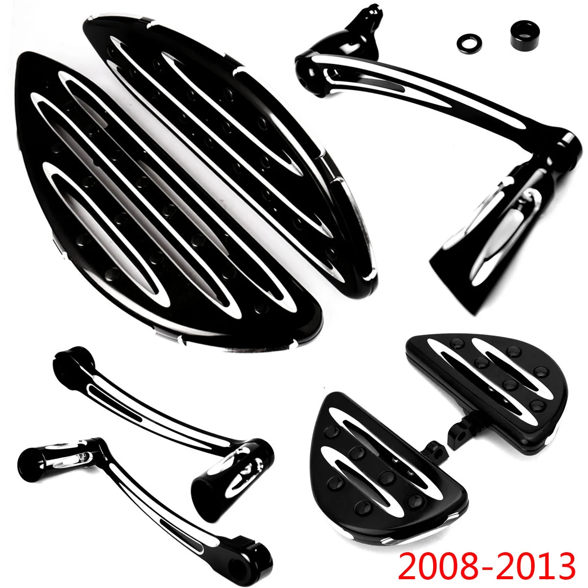 Shallow Cut Floorboards&Shift Lever&Brake Shift For Harley Street Glide Road King FLHX FLHR 08