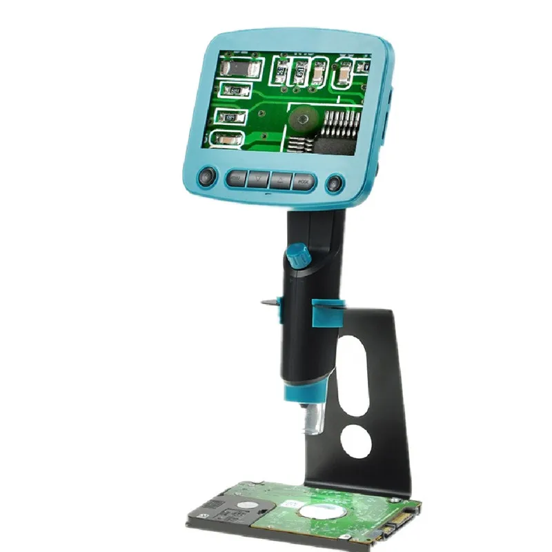 

4.3 Inch LCD Screen HD 5.0MP 800X Portable USB Digital LCD Microscope Adjustable Microscopes Soldering Magnifier + Metal Stand