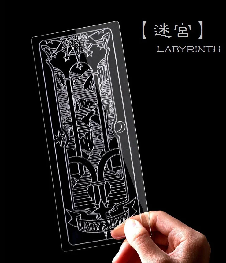 Аниме cardcaptor sakura KINOMOTO SAKURA clow card прозрачные карты косплей костюм реквизит |