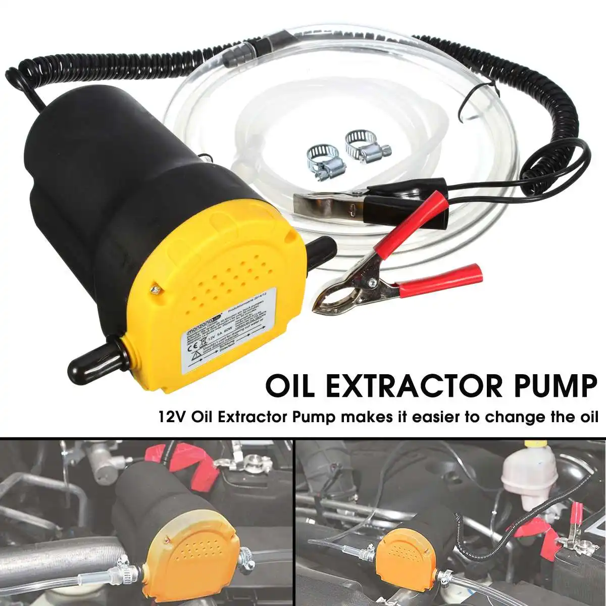 

12V Oil for Diesel Fluid Extractor Transfer Pump Oil Extractor Transfer pump for Electric Motor Bike