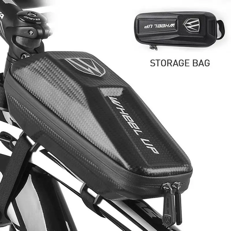 Велосипедная сумка EVA водостойкая Передняя балка прочная сумка для хранения двойной молнии MTB UpperTube сумка