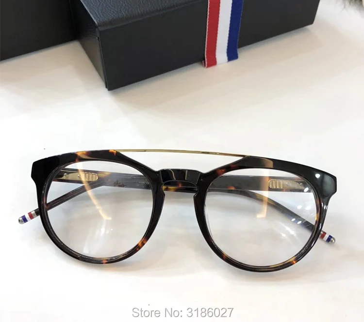 

THOM Handmade Acetate Frame Women Johnny Depp Eye Glasses Men Brand Designer Tortoise Optical Spectacle Demi Myopia tb408