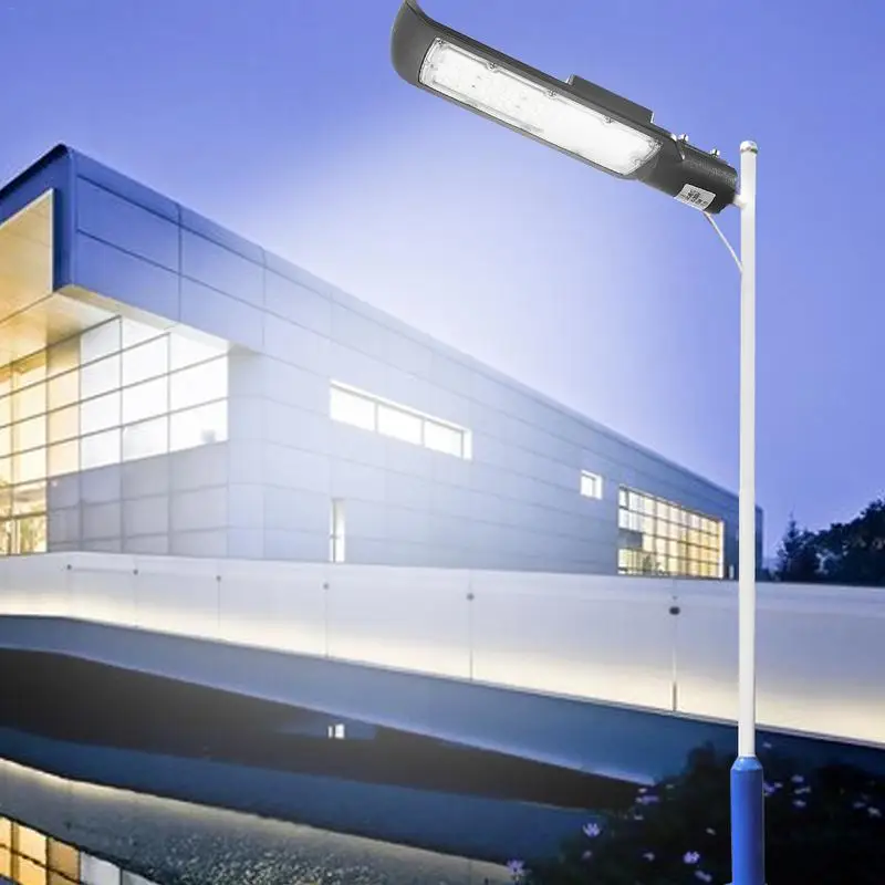 1 шт. 30 Вт/50 Вт светодиодный уличный светильник с черным корпусом