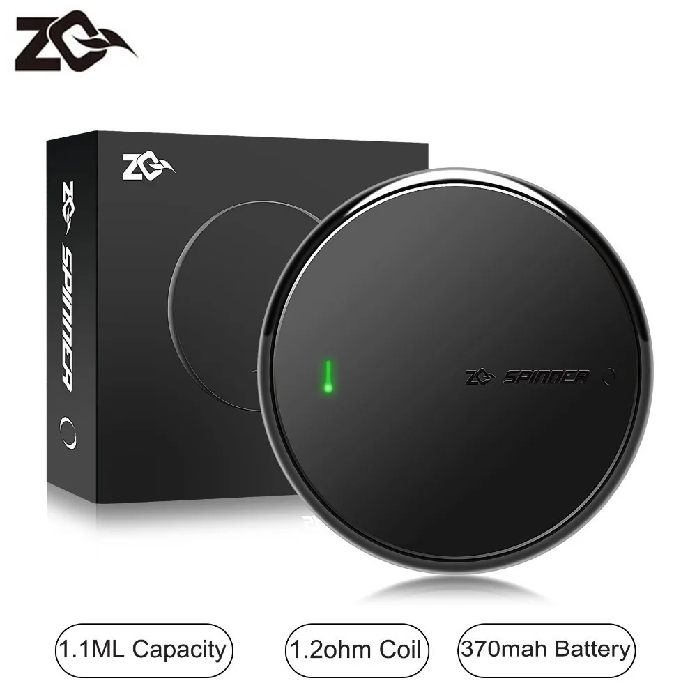 

Electronic Cigarette Mini Vape Pod System Starter Kit ZQ Spinner O E Cigarette with 1.2ohm Coil Pre-installed 1.1ML Atomizer Pod