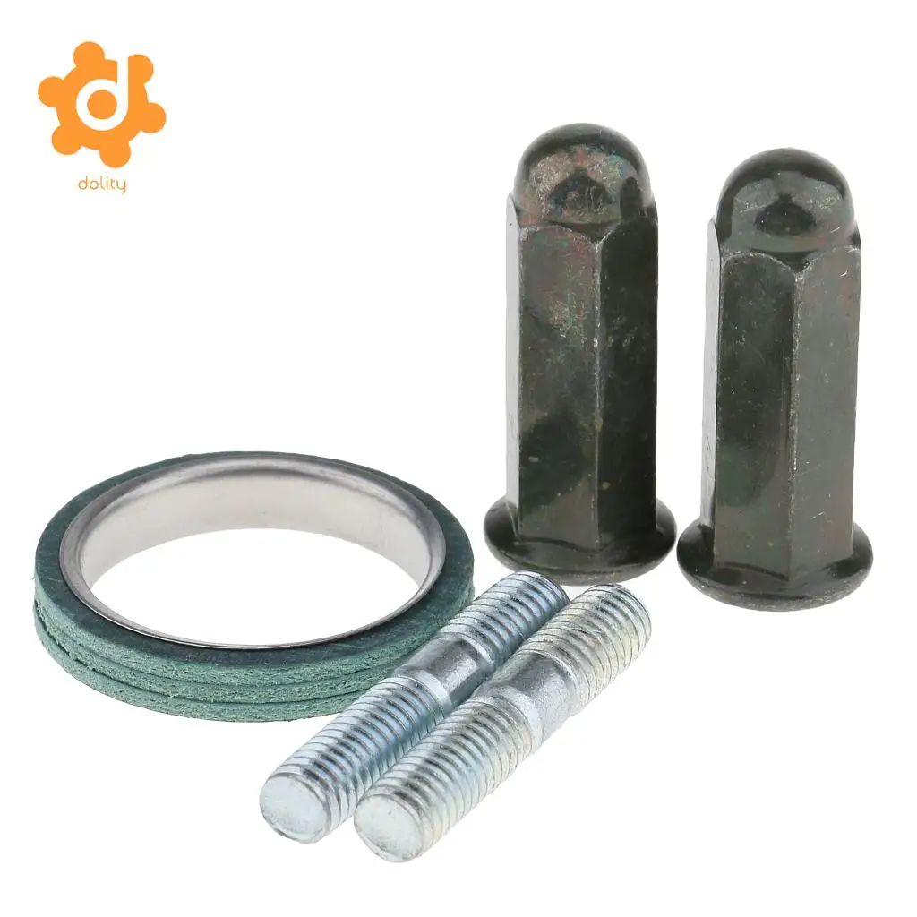 Exhaust Studs Nuts Bolt Exhaust Gasket 1 set for auto fasteners,auto accessories,motorcycle fasteners,motorcycle screws,motorcycle accessories,car accessories GY6 50/70/90/110/125/150CC Scooter ATV Moped Quad