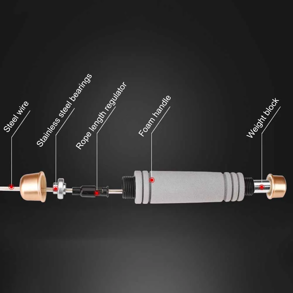 Регулируемая Скакалка стальная проволока прыжки скорость упражнения для тренажерного зала фитнеса тренировок