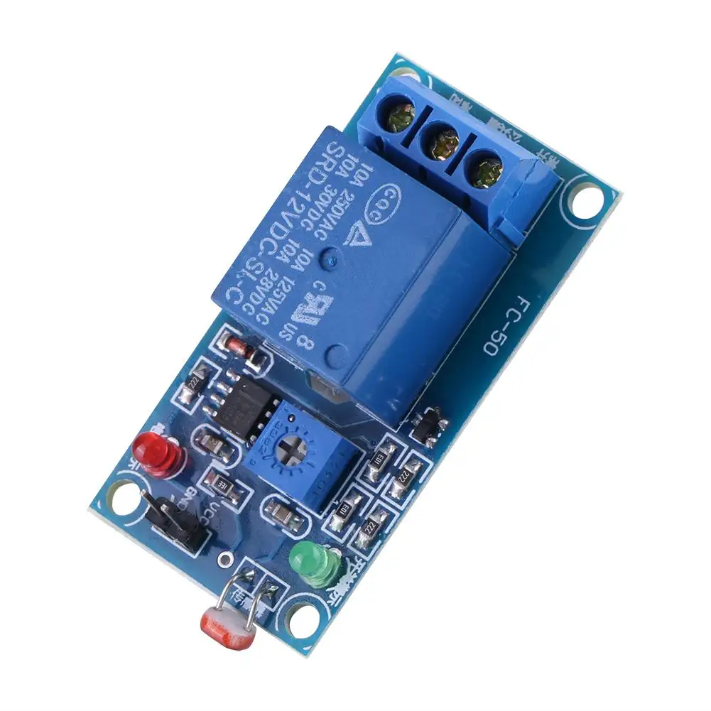 

12V Stable LDR Photoresistor Relay Module Controler Light Sensor Switch Photosensitive Resistance Module