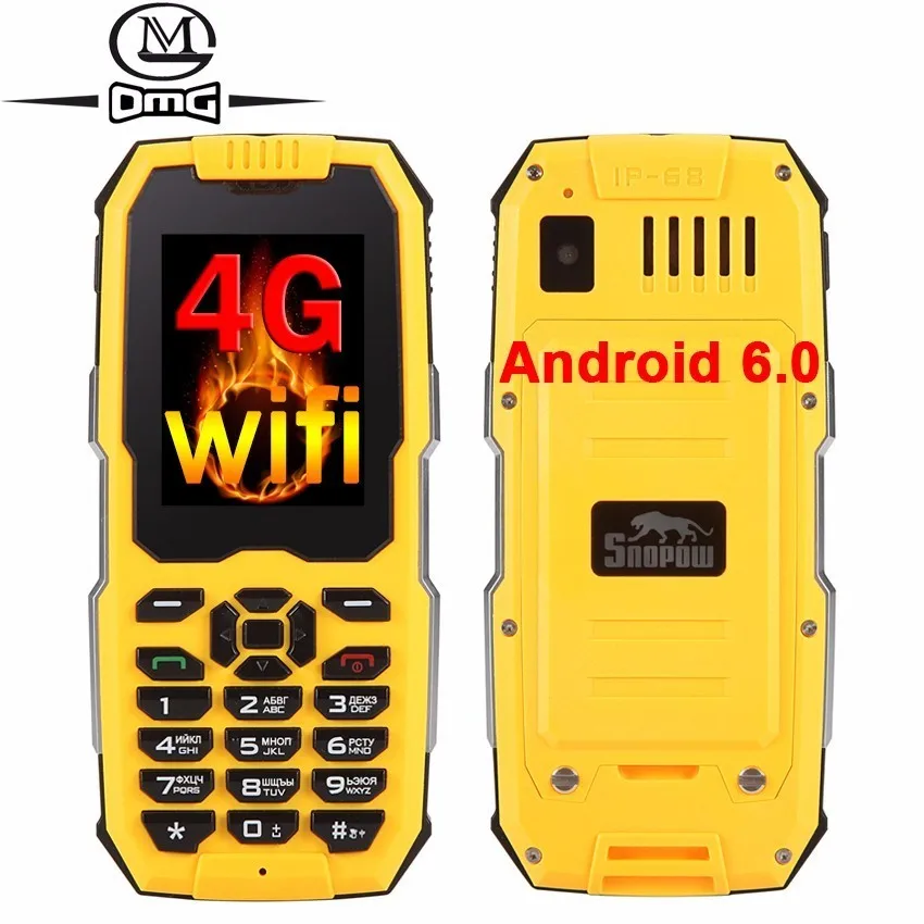 

Snopow M2 Plus wifi GPS LTE 4G Android 6.0 Smartphone Russian keyboard IP68 Waterproof Shockproof MTK6737 2500mAh mobile Phone