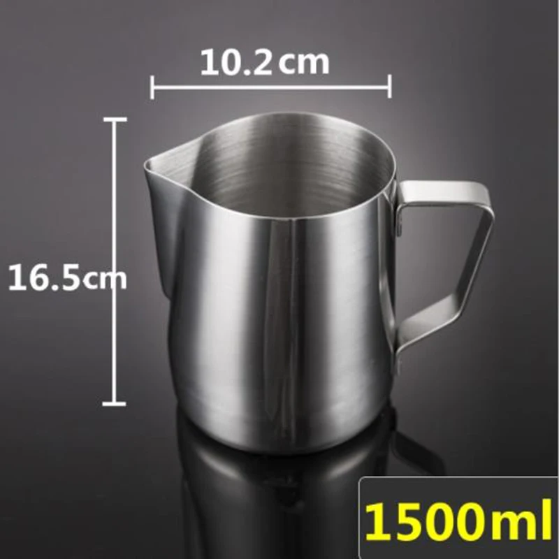 

150-2000ml New Stainless Steel Coffee Frothing Milk Latte Jug Pitcher Foam Cup