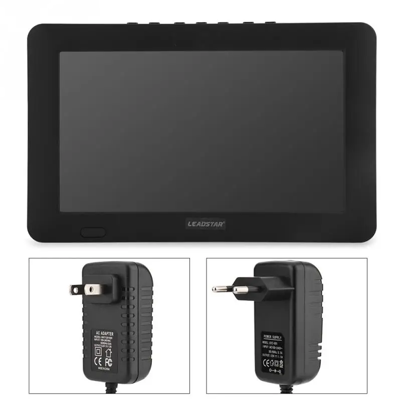 

LEADSTAR TV 9 Inch ATSC 16:9 HD Digital Analog Portable TVs Color Television Player EU Plug Televisions 2018 new