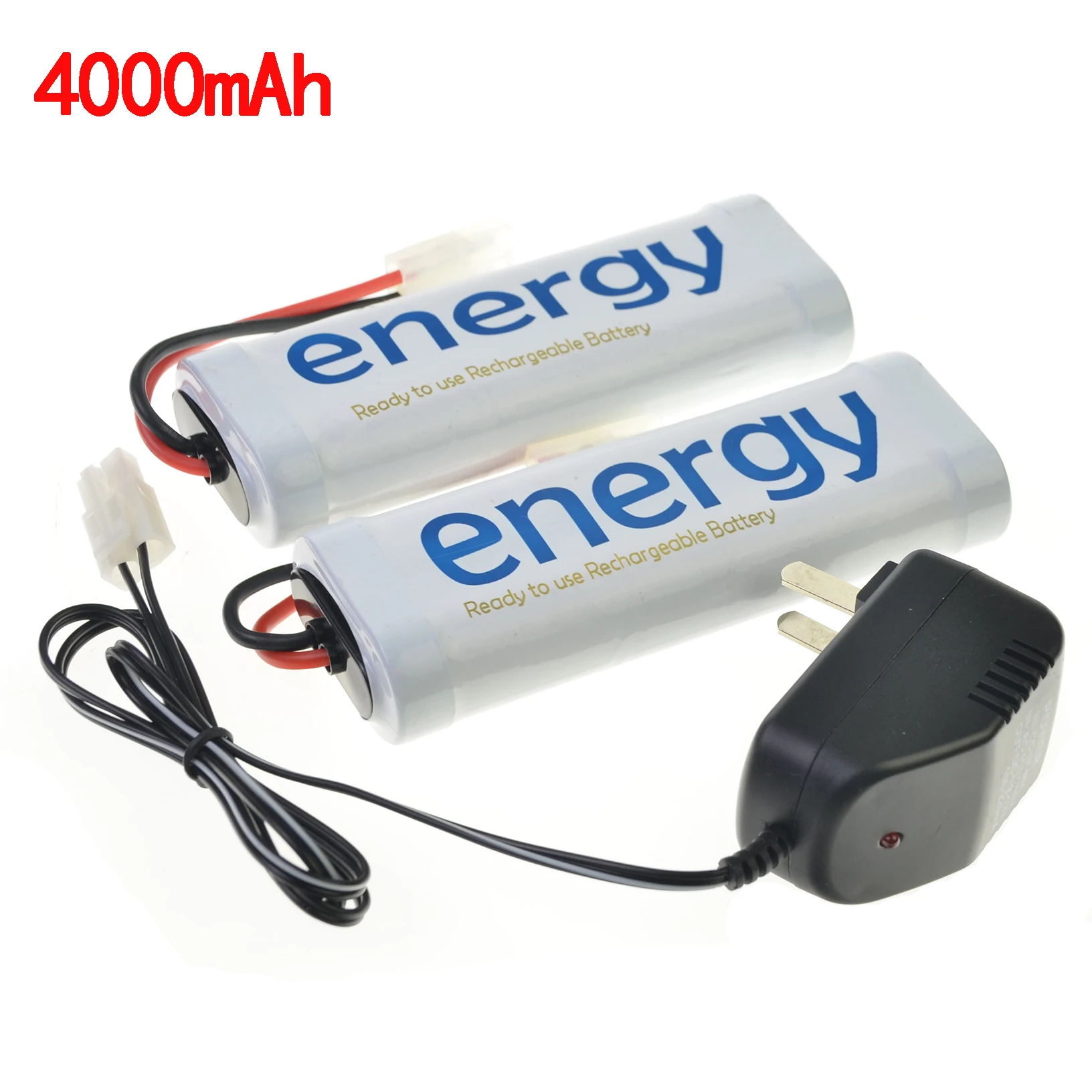 2x Tamiya 7 2 V 4000mAh NiMh белый перезаряжаемый аккумулятор RC + зарядное