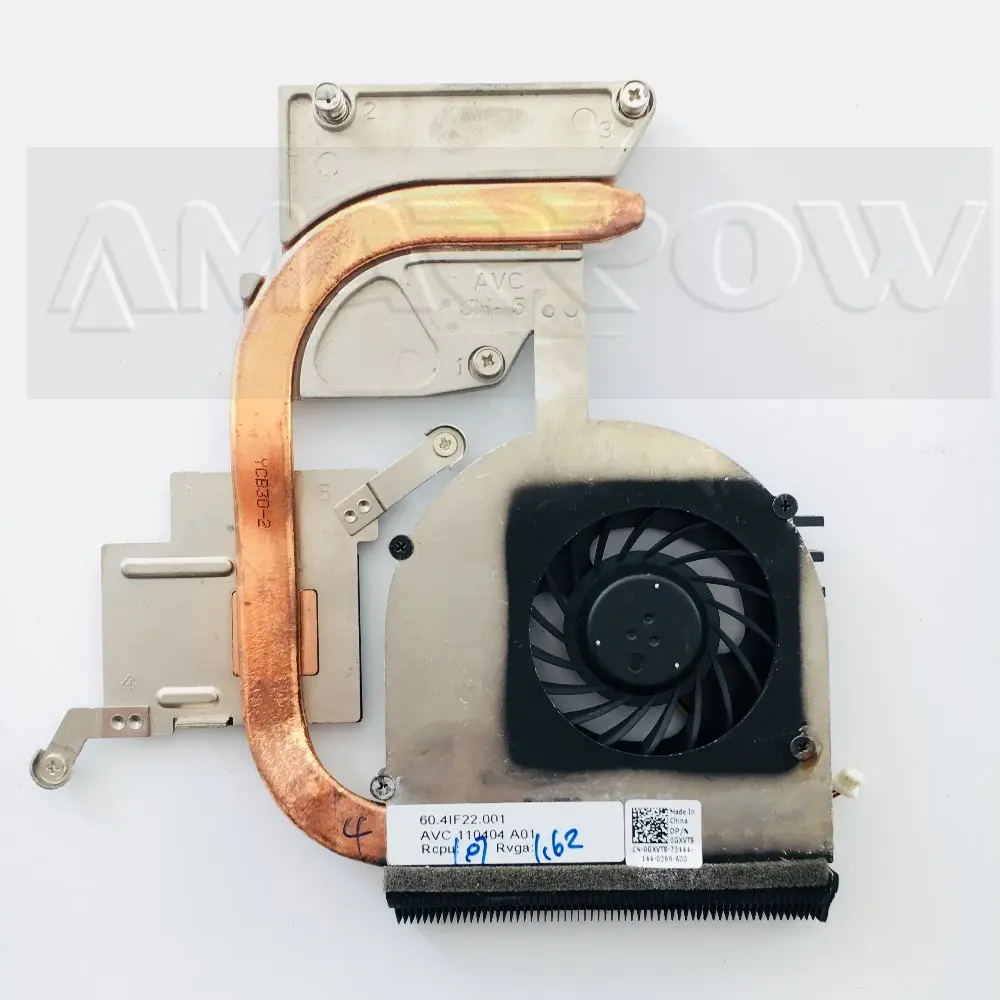 Оригинальный кулер для охлаждения ноутбука процессора DELL N5110 V3550 радиатор