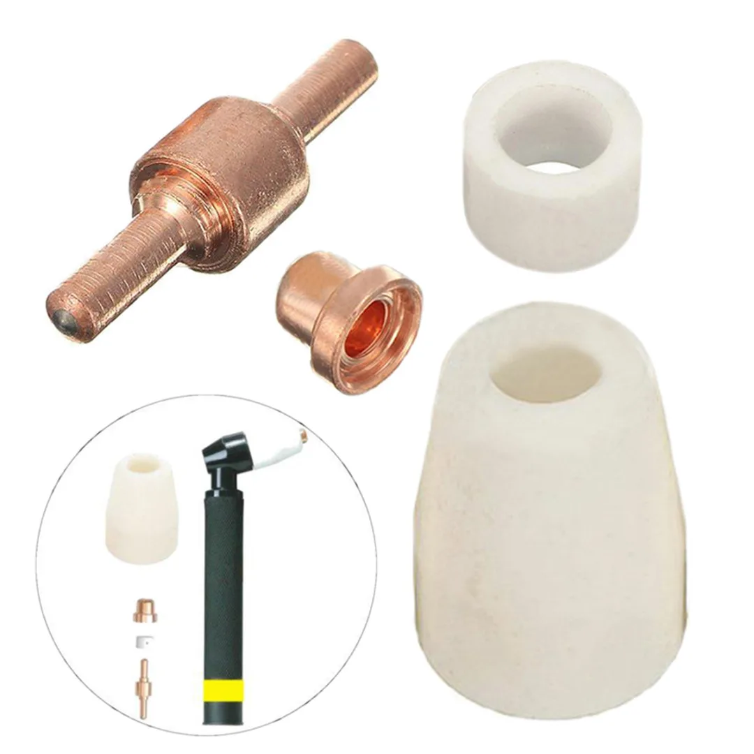 Mayitr 75pcs Red Copper Plasma Cutter Tip Electrodes & Nozzles Kit Consumable For PT-31 LG-40 Plasma Cutting Torch CUT40 CUT50 Mayitr 75pcs Red Copper Plasma Cutter Tip Electrodes & Nozzles Kit Consumable For PT-31 LG-40 Plasma Cutting Torch CUT40 CUT50