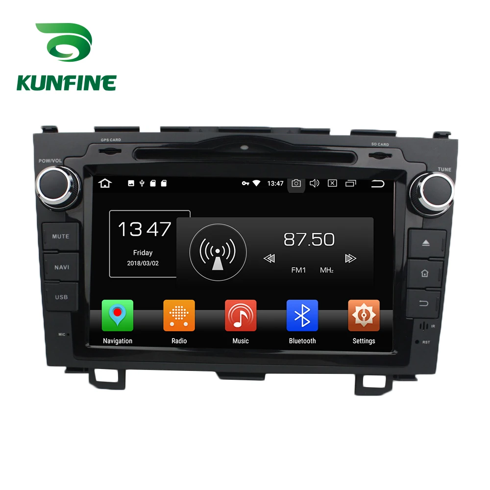 

KUNFINE Quad Core 2GB RAM Android 8.1 Car DVD GPS Navigation Multimedia Player Car Stereo For Honda CRV 2006-2011 Radio