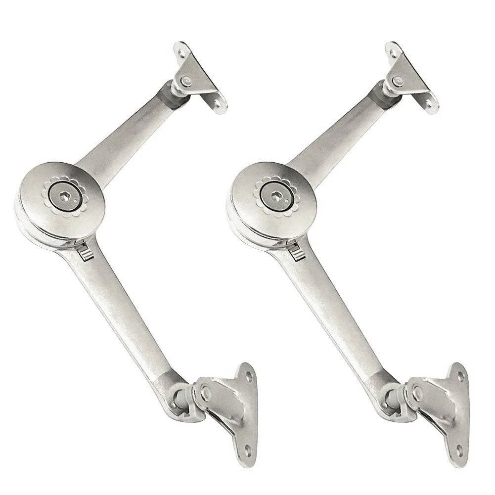 

CNIM Hot Support Hinge in Satin Nickel Lid Stay with Soft Close Toy Box Hinge Support Drop Lids of Cabinets Cupboard Wardrobe