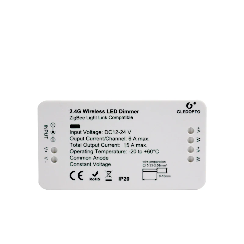 

LED Light Controller 12-24v For Zigbee APP Smart 2.4G Wireless Control Dimmers