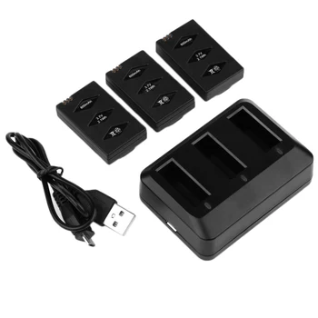 Hot TTKK 3.7V 600mAh Battery Charger Set for Parrot MiniDrone Jumping Sumo Swing Mambo Rolling Spider UAV Accessories
