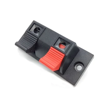 

New Hot 5 Pcs 2 Positions Connector Terminal Push In Jack Spring Load Audio Speaker Terminals S/M/L Size