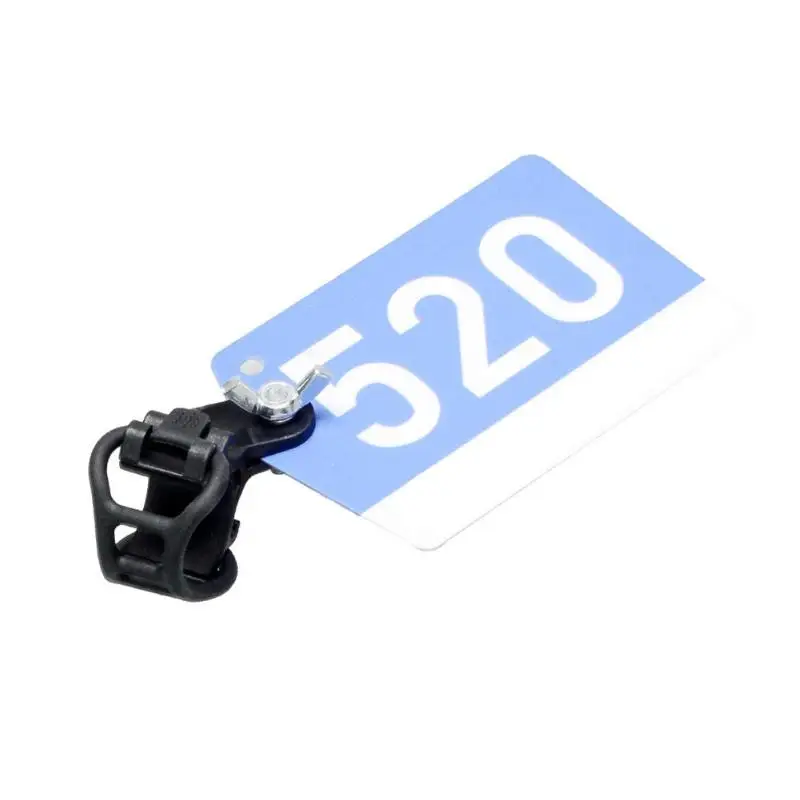 

Racing Number Plate Mount Holder Cycling Plate Clamp Cards Bracket Black Holder Decals Clamp Cards Bracket Black ST-520