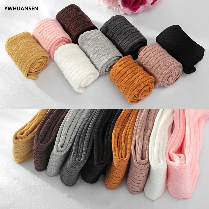 0-6T Spring Autumn Striped Leggings Toddler Girl Cotton Infant Newborn Kids Knitted Skinny Pants
