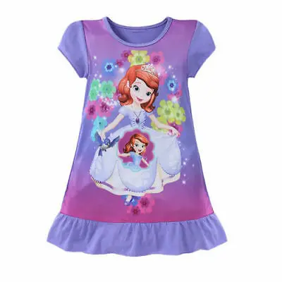 

4-10Y Mermaid Girls Princess Ariel Dress Cartoon Summer Short Sleeve Party Snow White Sofia Kids Dress Up Costume Fantasy Dress