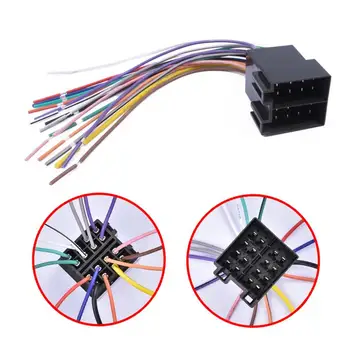 

Car MP5 DVD Player Power Cable Female ISO Radio Wiring Harness Adapter Connector Adaptor Plug For VW Citroen Audi Passat