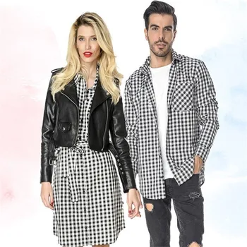 

Family Look Adult Men Women Kid Baby Girl Matching Outfits Dad Mom Daughter Son Clothes New Fashion Tee Tops Plaid T-Shits