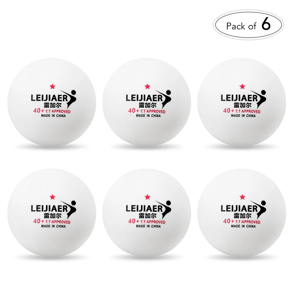 6 комплектов в 1/2/3-Star 40 мм Диаметр мячи для настольного тенниса Профессиональный шарики для пинг-понга практика тренировочные мячи низкая цена