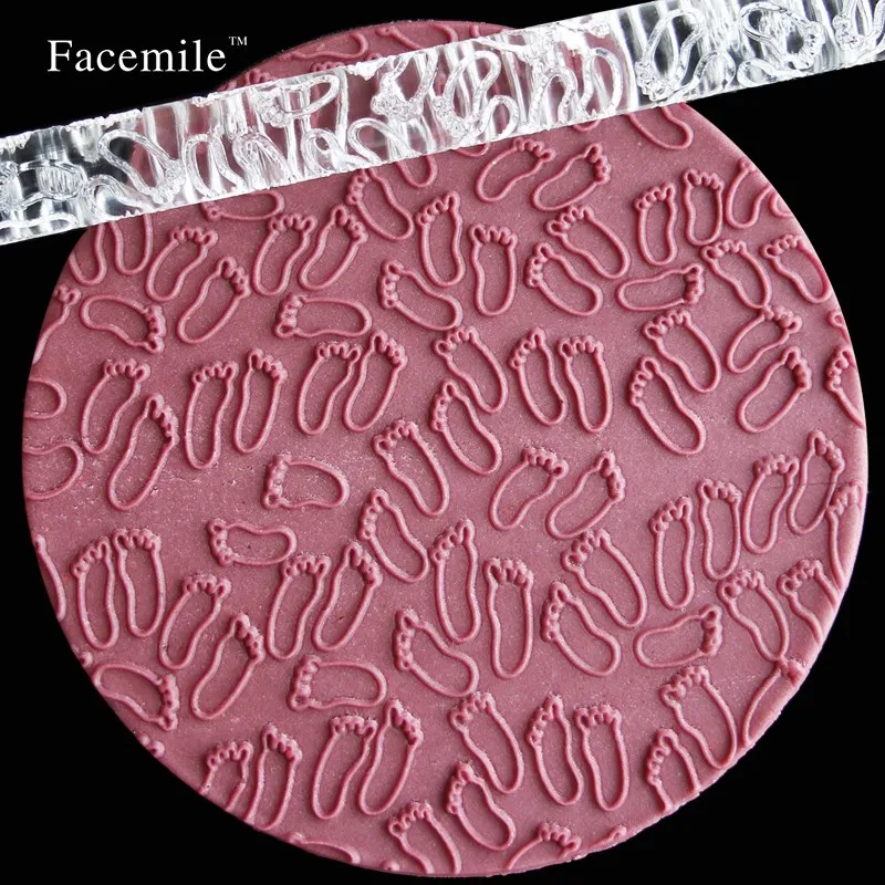 

New Design Embossing Rolling Pins Sugar Craft Tool Fondant Gift Decoration Moon Star Shape Pastry Tool Kitchen Accessories 51028