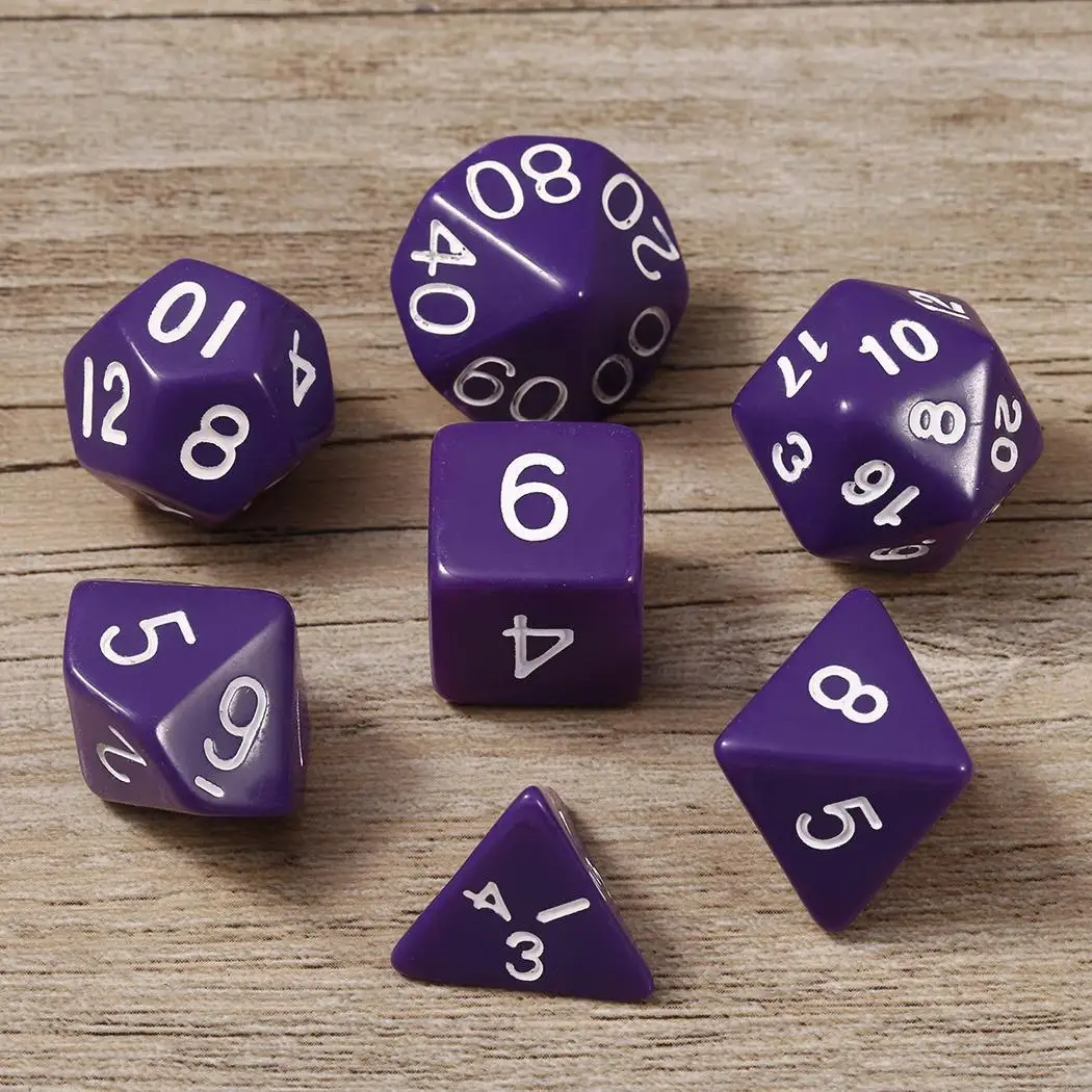 7 Die фестиваль многогранный перламутровый блеск Подземелья и Драконы GameDice набор