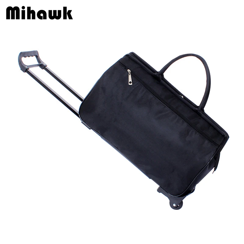 

Mihawk Travel Bag Luggage Cart Suitcases On Wheels Waterproof Trolley Rolling Duffel Tote Portable Hand Baggage Packing Supplies