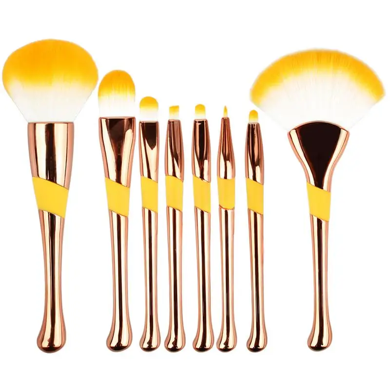

Makeup Brushes Set-8 PCS High-grade Fibre Hair Brushes With Cruel Cosmetics Brush Suit - Makeup Kit For Eye Blinding Eyeliner