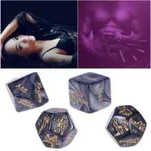 4Pcs Sex Position Couple Sex Dice Gambling Upscale Funny Dices Gaming Accessories Dados Sexuales Game Dice for Couples Lovers 