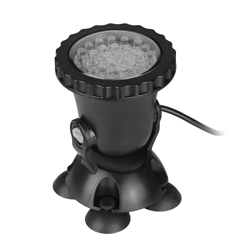 IP68 RGB бассейн фонтан лампы 36 светодиодный подводный источник света с высокой водонепроницаемый резервуар и декорирования аквариума ЕС розетка для лампы
