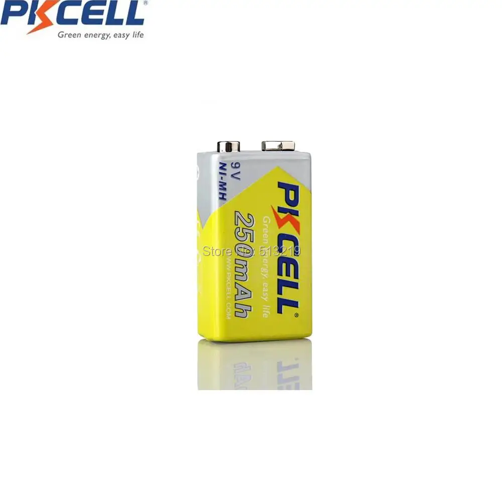 PKCELL 9V 250mAh аккумуляторная батарея превосходный MN1604 6F22 E22 MN1604 522 аккумулятор с 9 v зарядное устройство US/EU вилка