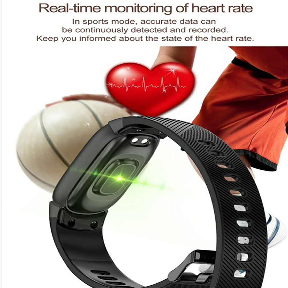 Смарт браслет для фитнеса QW16 Мужчины Женщины Heart Rate Monitor Водонепроницаемый Bluetooth