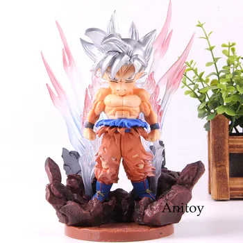 

Q Version Goku Dragon Ball Silver Hair Son Goku Figure Anime Action Figure PVC Collection Model Toy