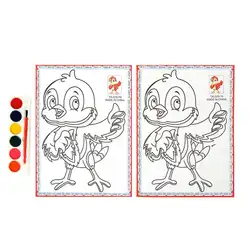 1 Набор Холст Живопись забавная образовательная прозрачная печать раскраска набор раскраска страница для малышей дошкольников девочек