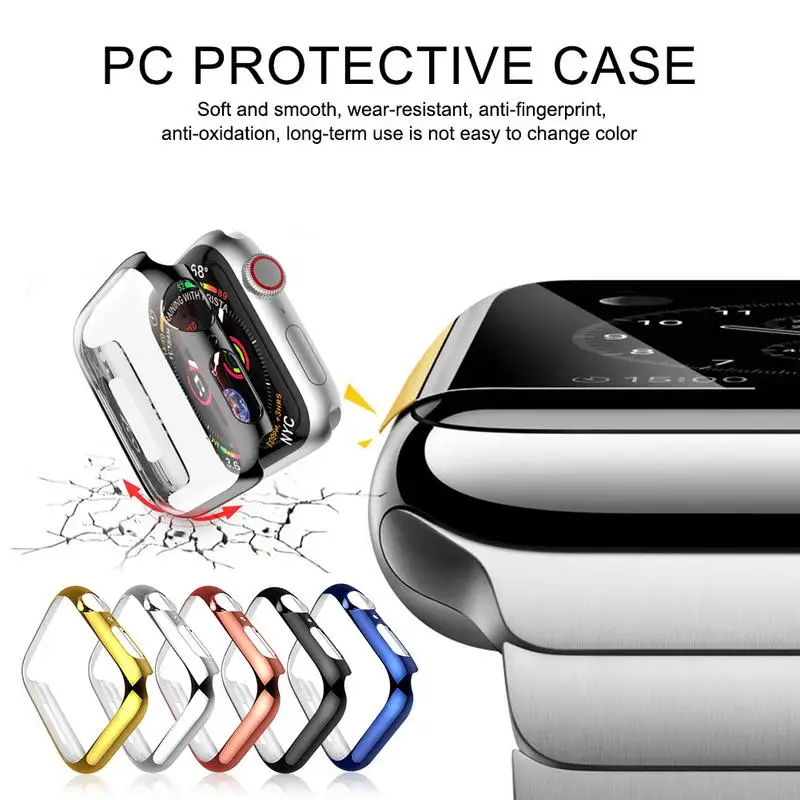 

PC Protective Case For IWatch 4 Wear Resistant Anti Fingerprint Anti Oxidation Watch Protective Cover 40/44MM
