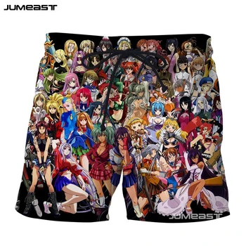 

Jumeast Cartoon Heroines 3D Print Short Pants One Piece Monkey D Luffy Casual Men Sport Loose Size Shorts Novelty Board Shorts
