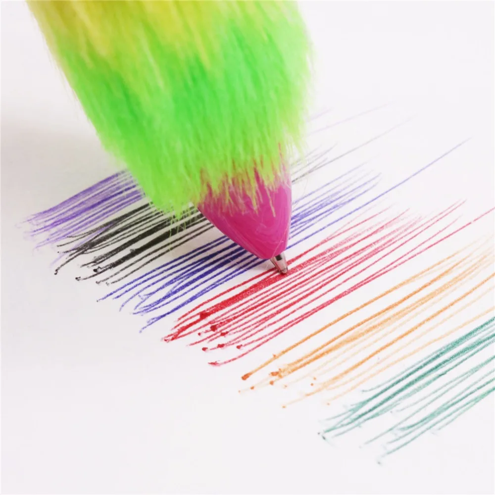 20 шт плюшевая Ручка Шесть-цветная шариковая ручка канцелярские товары для творчества студентов офис подарок письменная ручка, ручка Цвет ful Multi Цвет ИМР