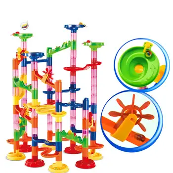 

105PCS DIY Construction Marble Race Run Maze Balls Track Building Blocks Children Gift For Baby Educational Toys